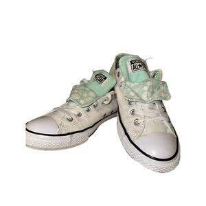 Converse All Star White Shoes Low Top Junior Size 5 Women’s 8 Canvas